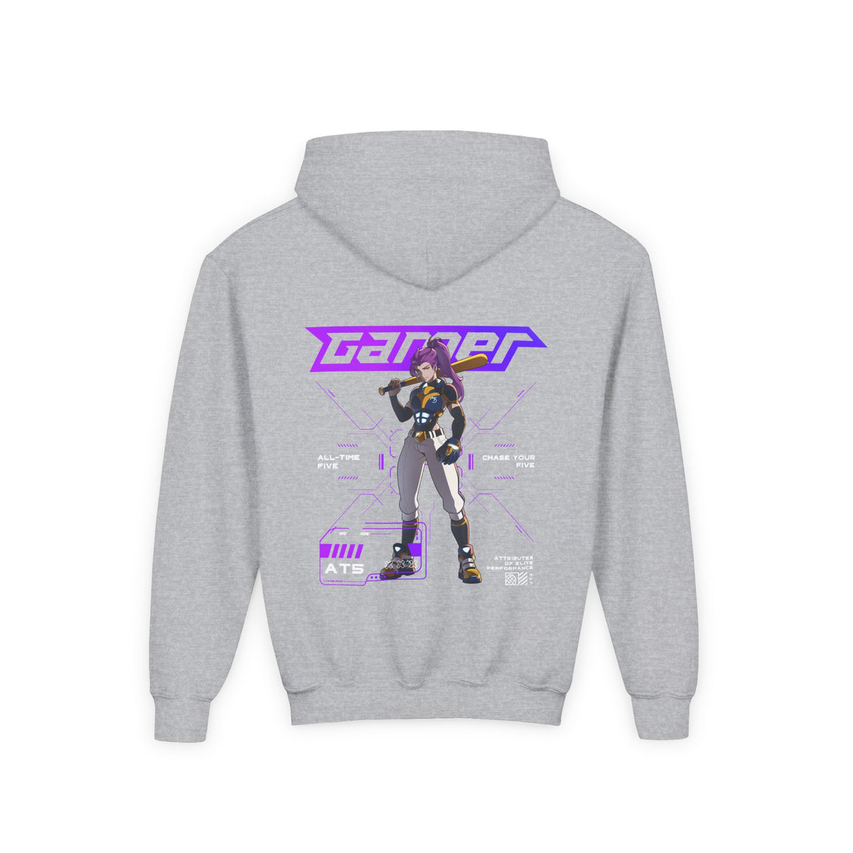 Gamer (F) Hoodie - Youth - Enlarged view