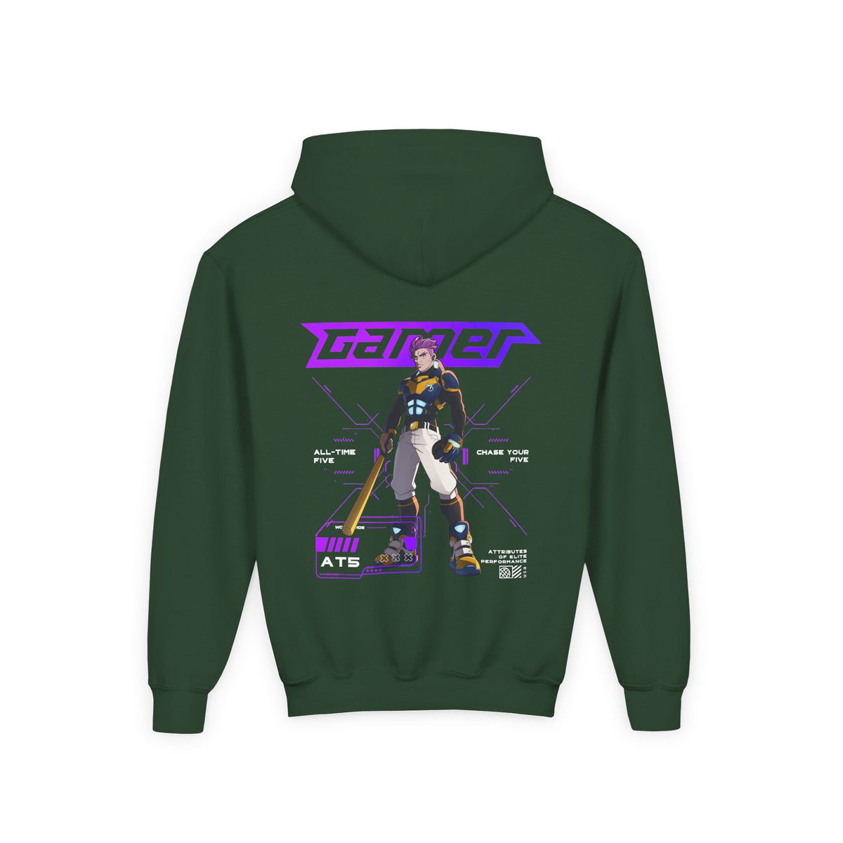 Gamer (M) Hoodie - Youth - Enlarged view